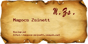 Magocs Zsinett névjegykártya